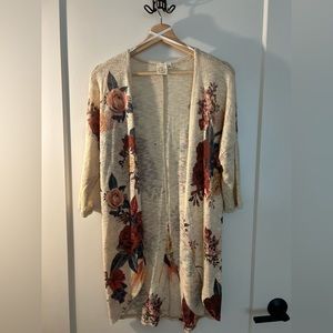 Floral Cardigan Women Size S (Gently Used)